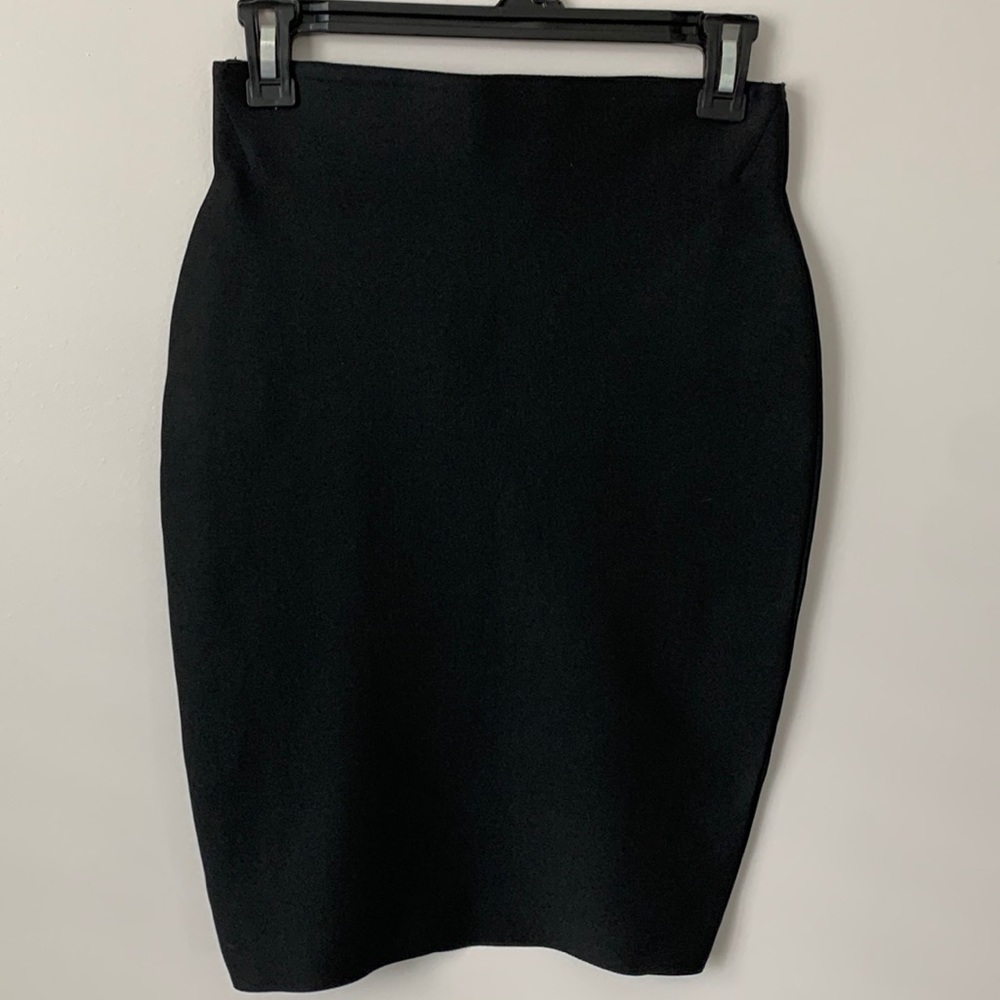 Black Bodycon Chocolate Pencil Skirt